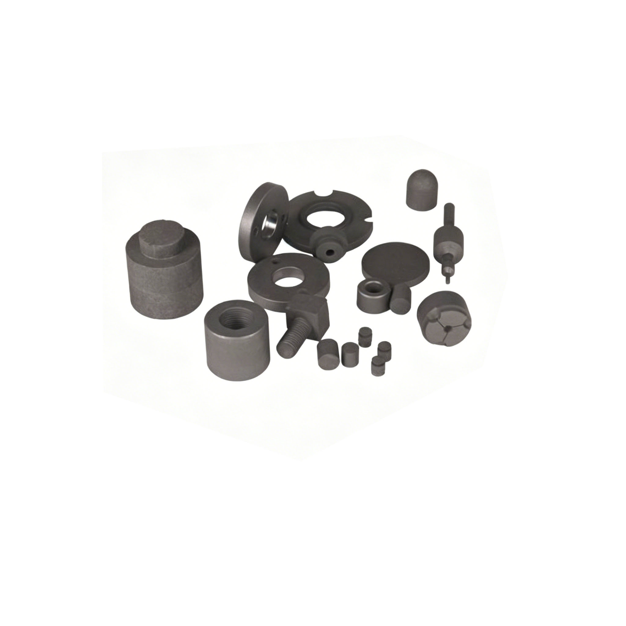 Customized complex graphite components and molds for specialized diamond tools