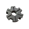 Graphite rotor with threaded connection for secure installation in degassing units