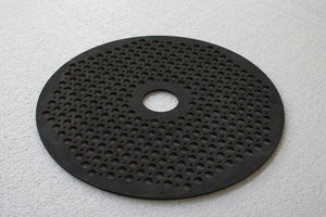 Graphite round sintered nail plate 