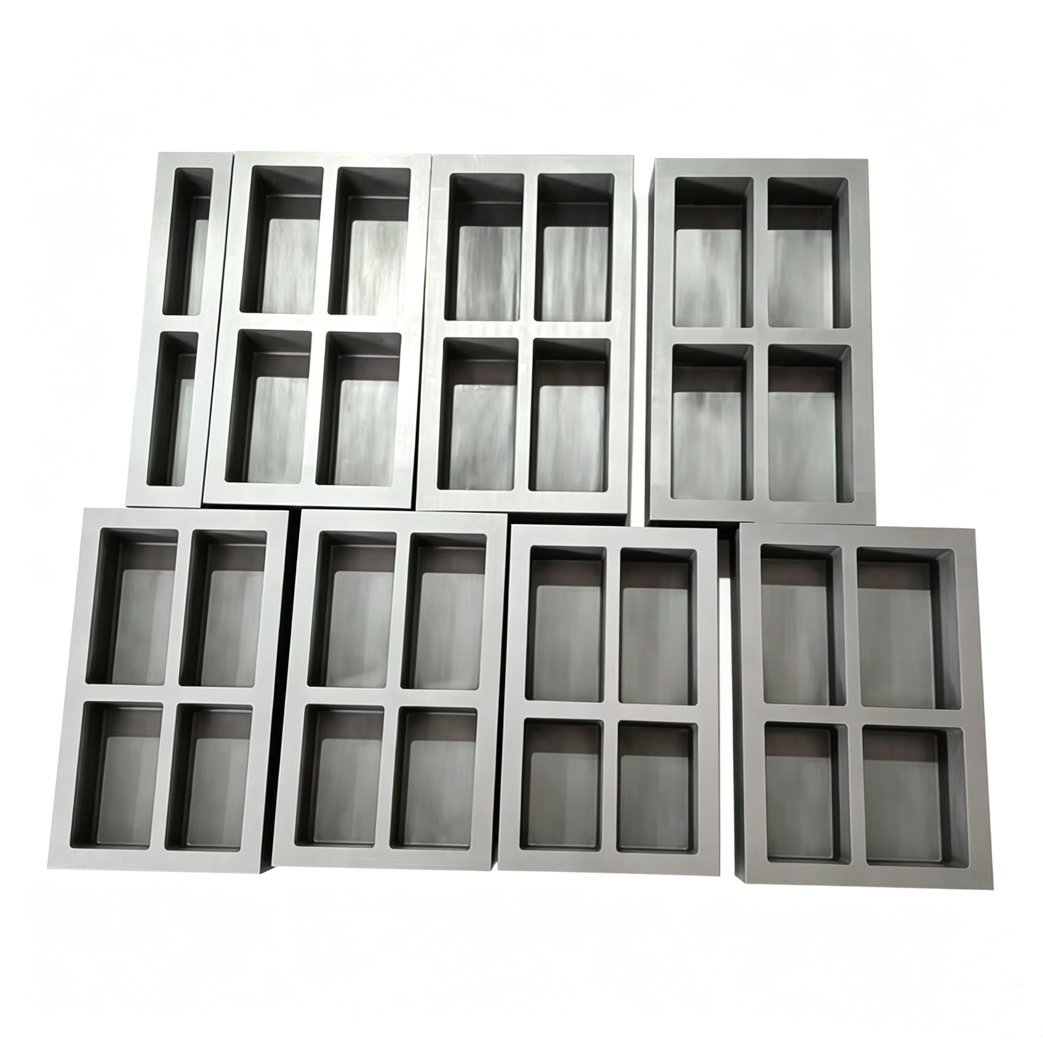 Bulk 4 cavity graphite ingot molds in stock for wholesale fast delivery