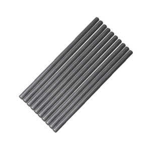 Fine-diameter graphite rods in diagonal array arrangement, high-purity conductive carbon rods, precision graphite round bars for laboratory electrodes, turned surface finish, resistivity ≤12μΩ·m
