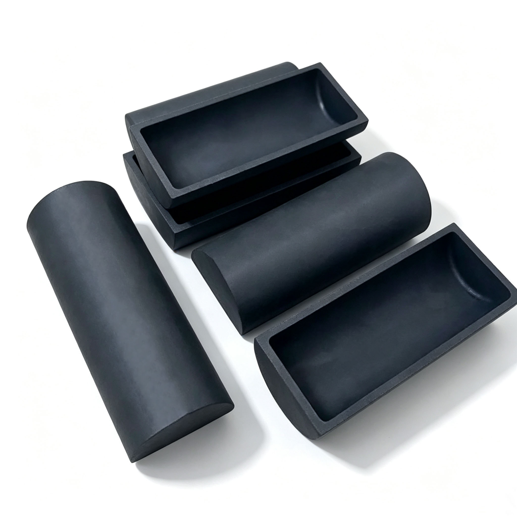 Multiple specification graphite boat set high temperature graphite container for powder metallurgy