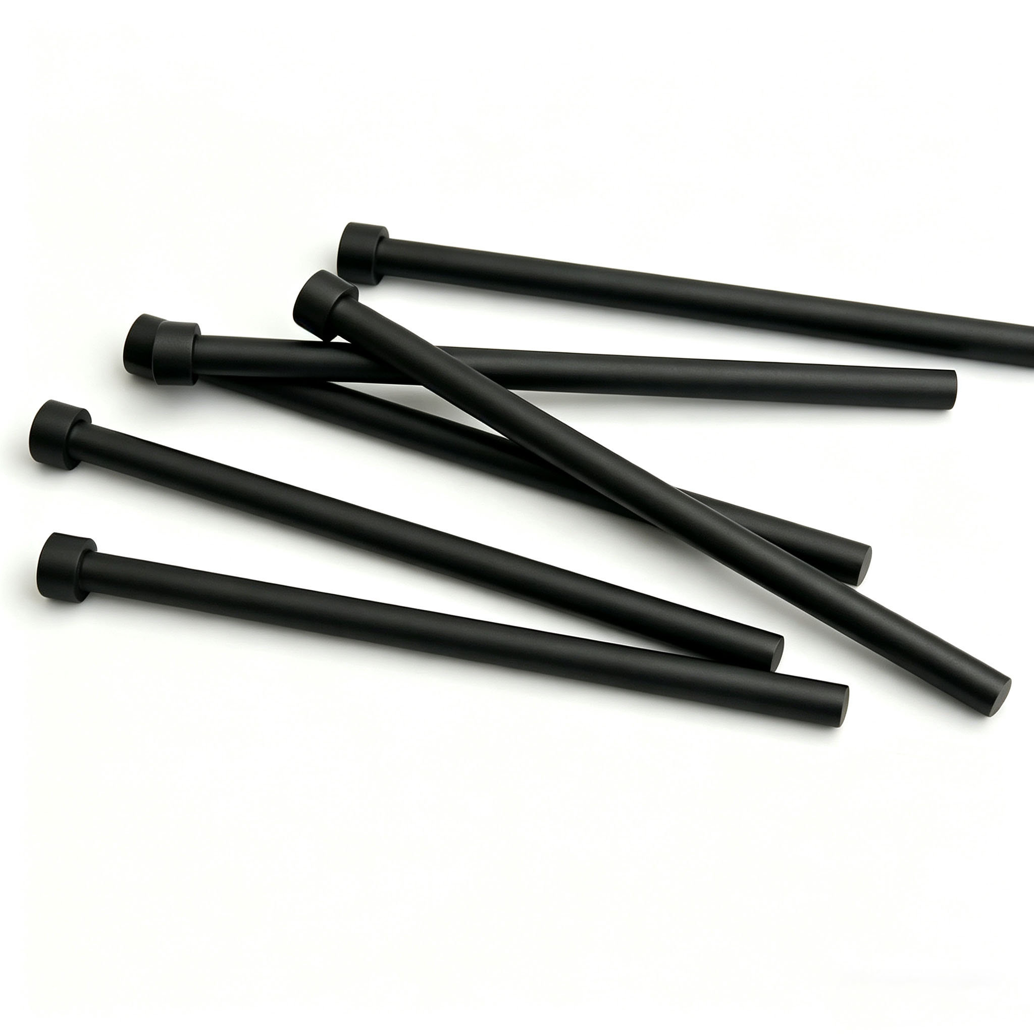 Bulk matte black graphite support rod, mass supply graphite transmission shaft for industrial thermal field