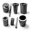 Various Custom Machined Graphite Crucibles & Graphite Rod Parts for Precious Metal Melting Semiconductor High Temperature Casting