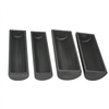 Four different sizes semicircular graphite boat set, custom graphite crucible boat