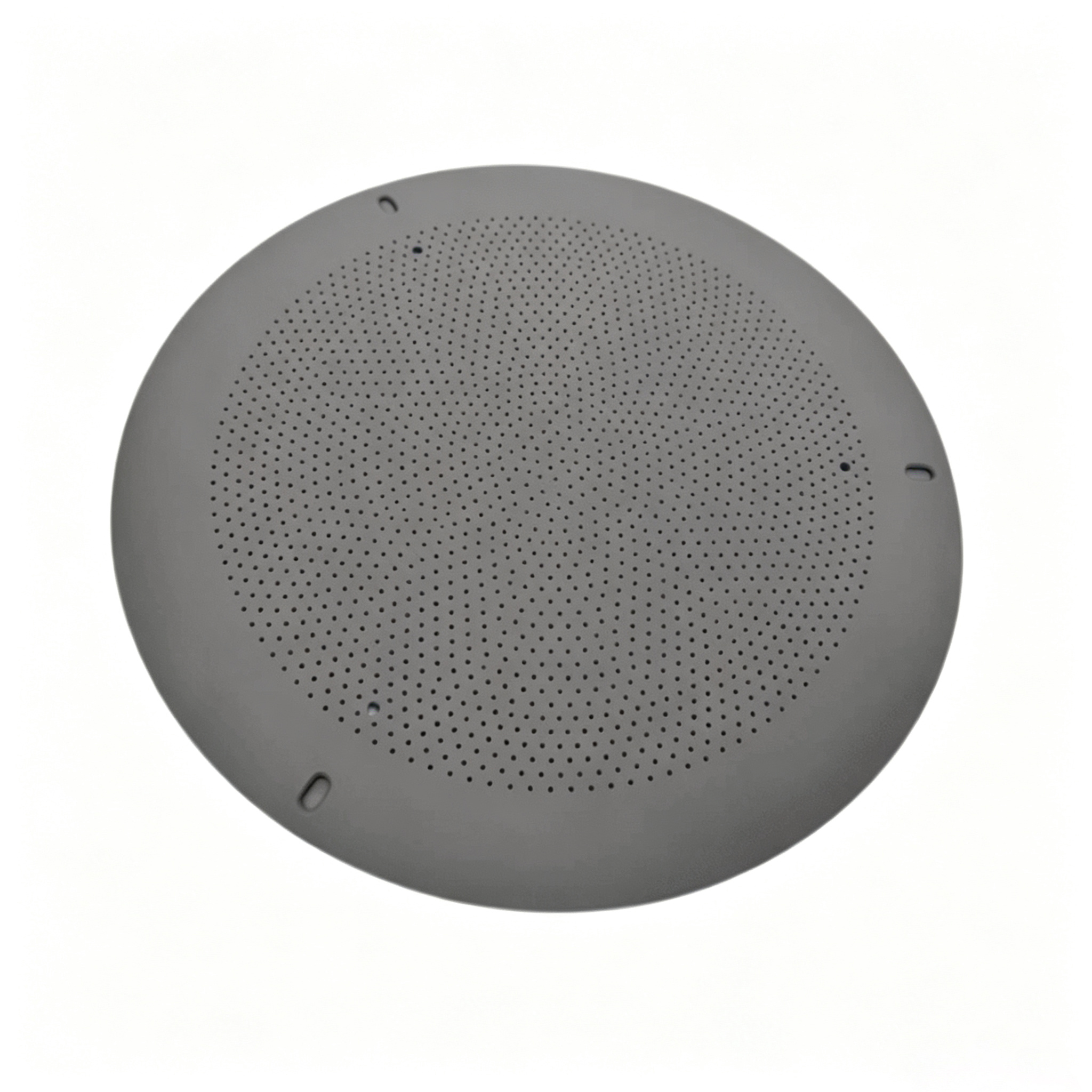 Ultra-fine perforated graphite disc with micro-hole filter array and edge positioning notches, precision porous carbon plate for molten metal filtration and high-temp gas distribution