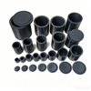 Full range of graphite crucibles with matching lids, available in various sizes and capacities