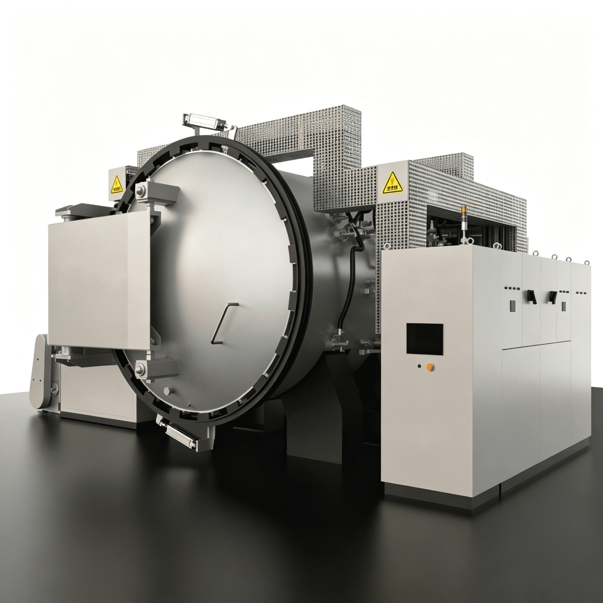 High-temperature vacuum atmosphere furnace with rayon-based soft graphite felt thermal insulation layer for heat treatment and sintering applications up to 2800&deg;C