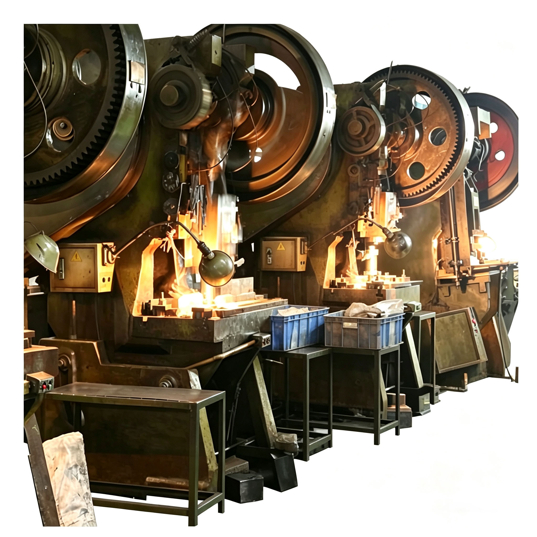Factory full auto hot sinter punch equipment production line, mass sintering diamond cutting tools with customized graphite sinter molds