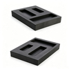 3 cavity graphite ingot mold top view for copper aluminum ingot casting