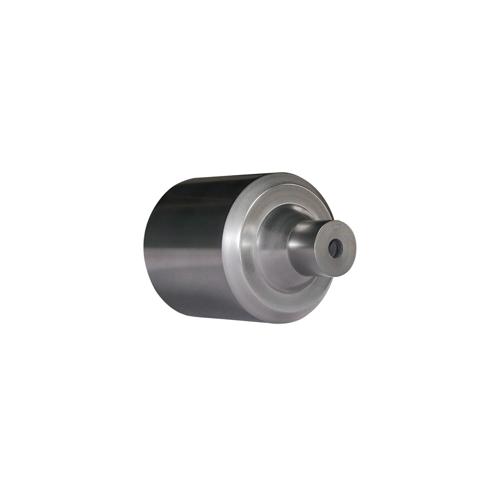 Side view reverse shoulder design graphite crucible, thickened graphite body with central taper hole, durable consumable for industrial metal smelting furnace