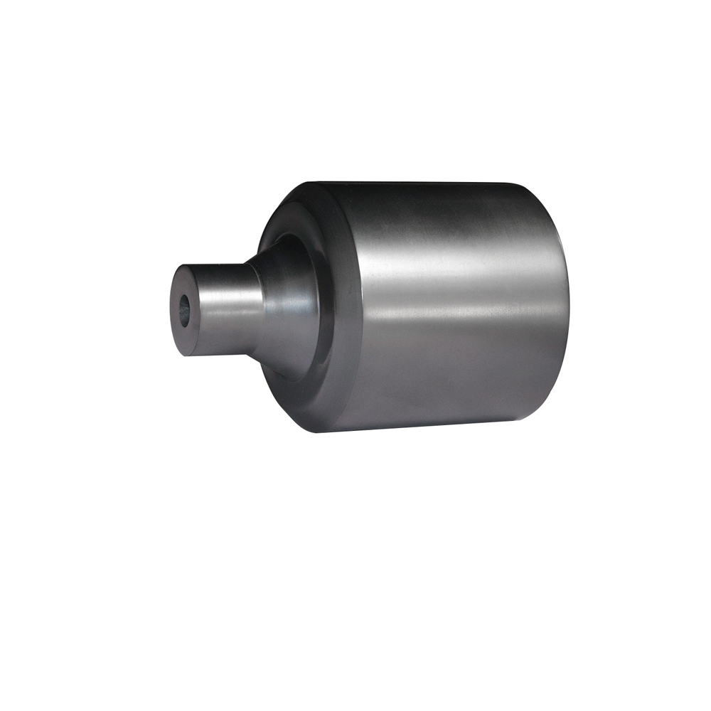 Side profile of wide shoulder graphite crucible with thick taper discharge neck, high strength graphite melting pot for high volume copper aluminum casting