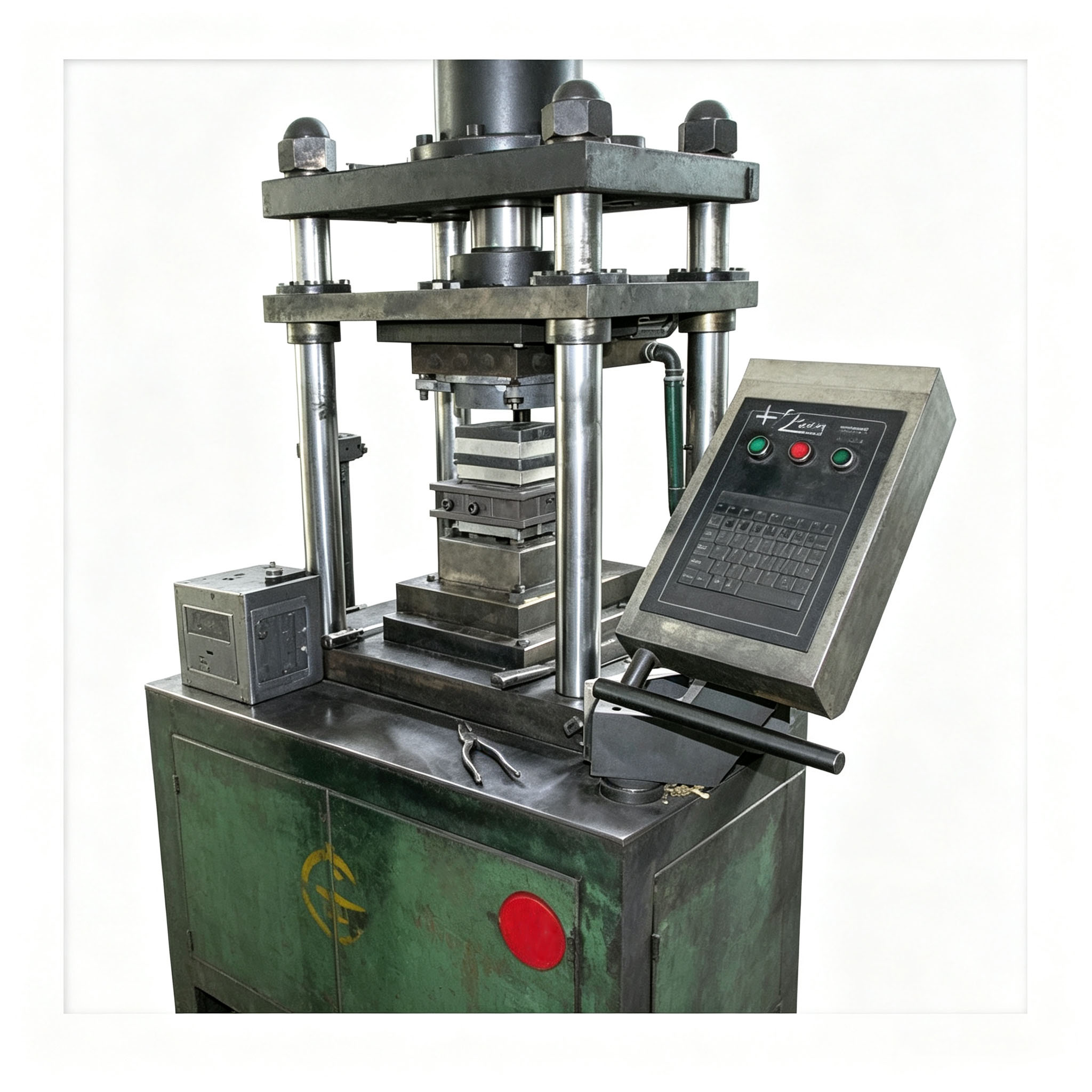 Four-column hydraulic hot press sintering machine, industrial furnace equipment using graphite mold to form stone cutting diamond segments