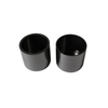 Side view of two high density graphite crucibles, designed for vacuum evaporation coating with excellent thermal conductivity