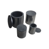 Graphite crucible with matching lid for melting precious metals and reducing oxidation