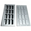 12 cavity graphite ingot mold with matching graphite lid for gold silver bar casting
