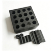 Multi cavity graphite mold block matched with full supporting graphite accessories: punch, pressure strip, sealing lid for diamond tool sintering