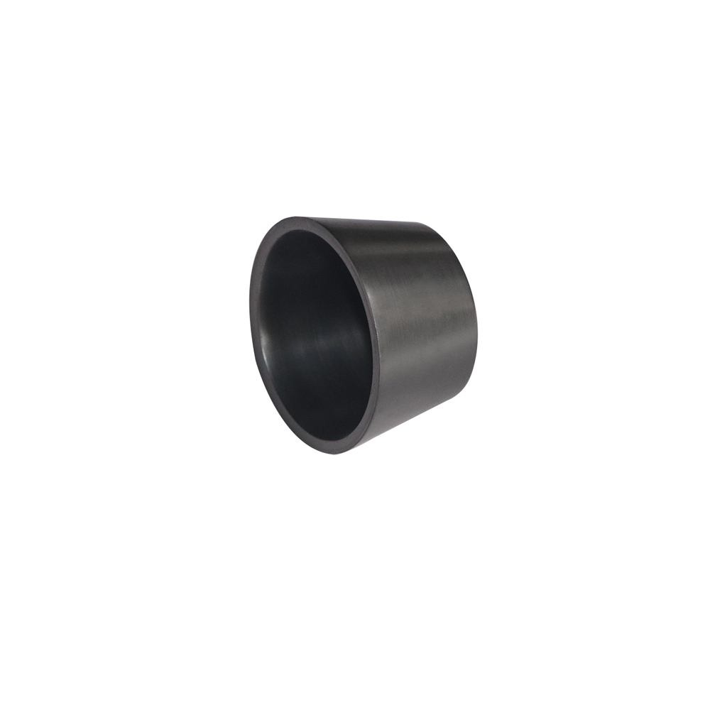 Short height flat graphite crucible for small-volume metal melting and sample testing