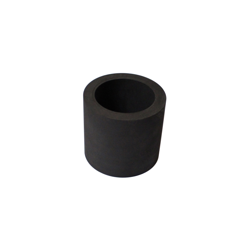 Matte finish flat bottom graphite crucible for high-temperature laboratory testing
