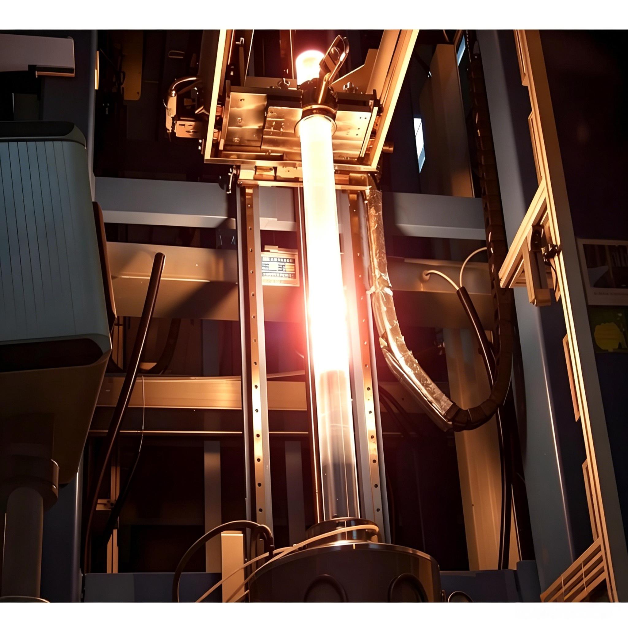 High precision graphite tube for optical fiber drawing furnace, used in optical fiber preform manufacturing