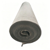 Close-up cross-section view of rayon-based soft graphite felt roll revealing layered fiber structure and density 0.15-0.28 g/cm3
