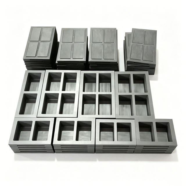 Bulk custom graphite ingot molds in 1 2 4 6 cavity designs from China manufacturer