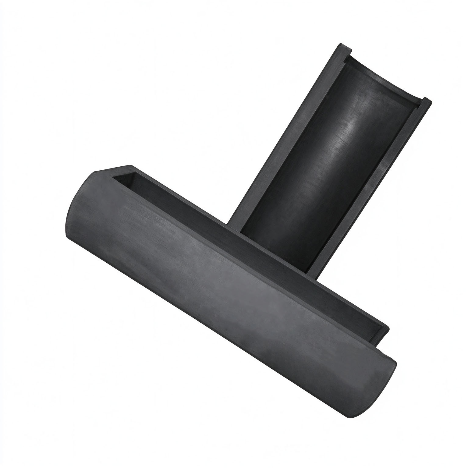 Two U-shaped graphite boat overlapping display, CNC machined graphite tray