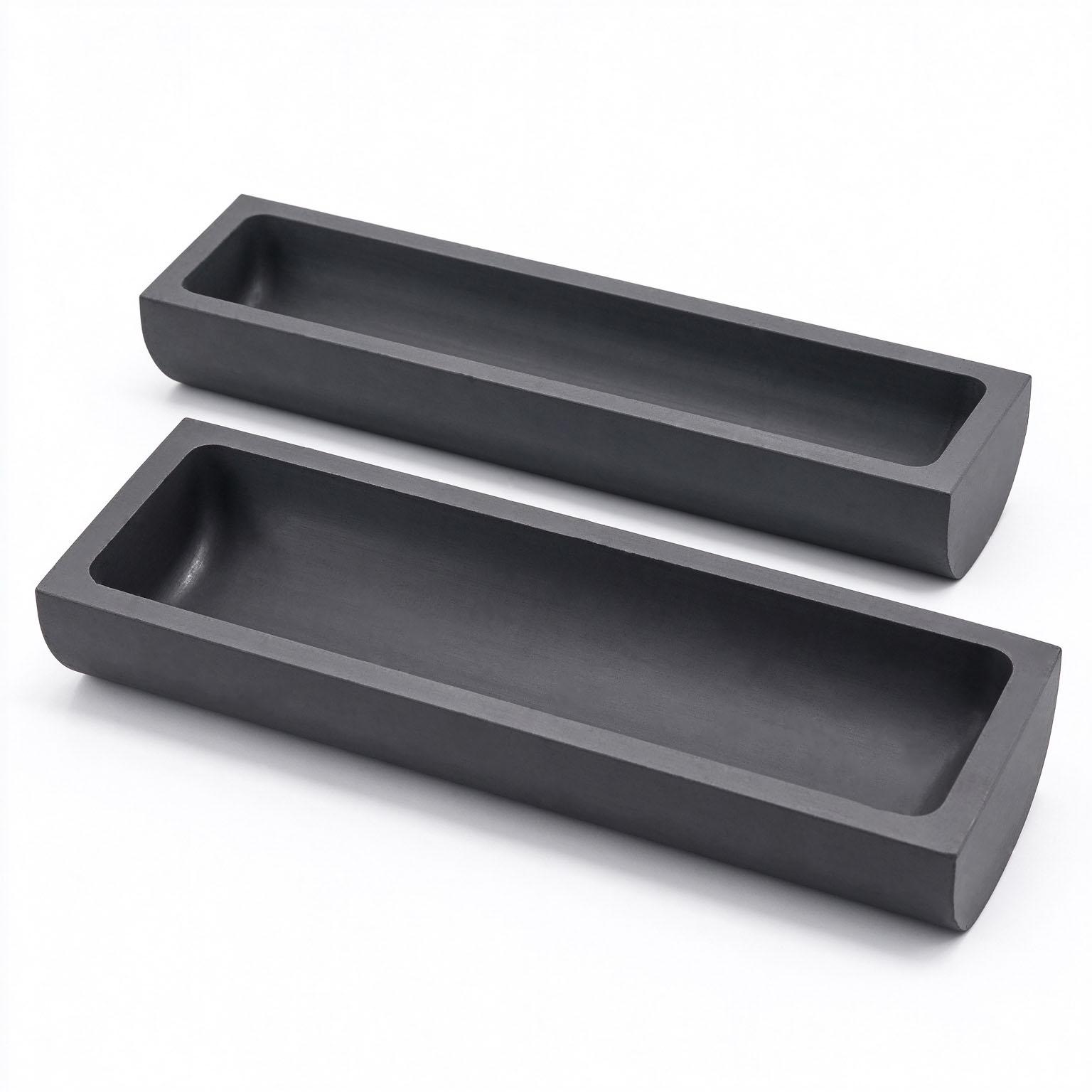 Pair of round graphite boats bulk order graphite sintering boat for industrial high temperature furnace