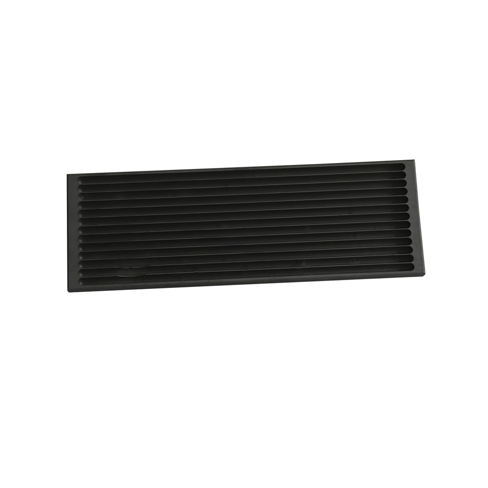 Long rectangular grooved graphite plate for fuel cell bipolar plate flow field application