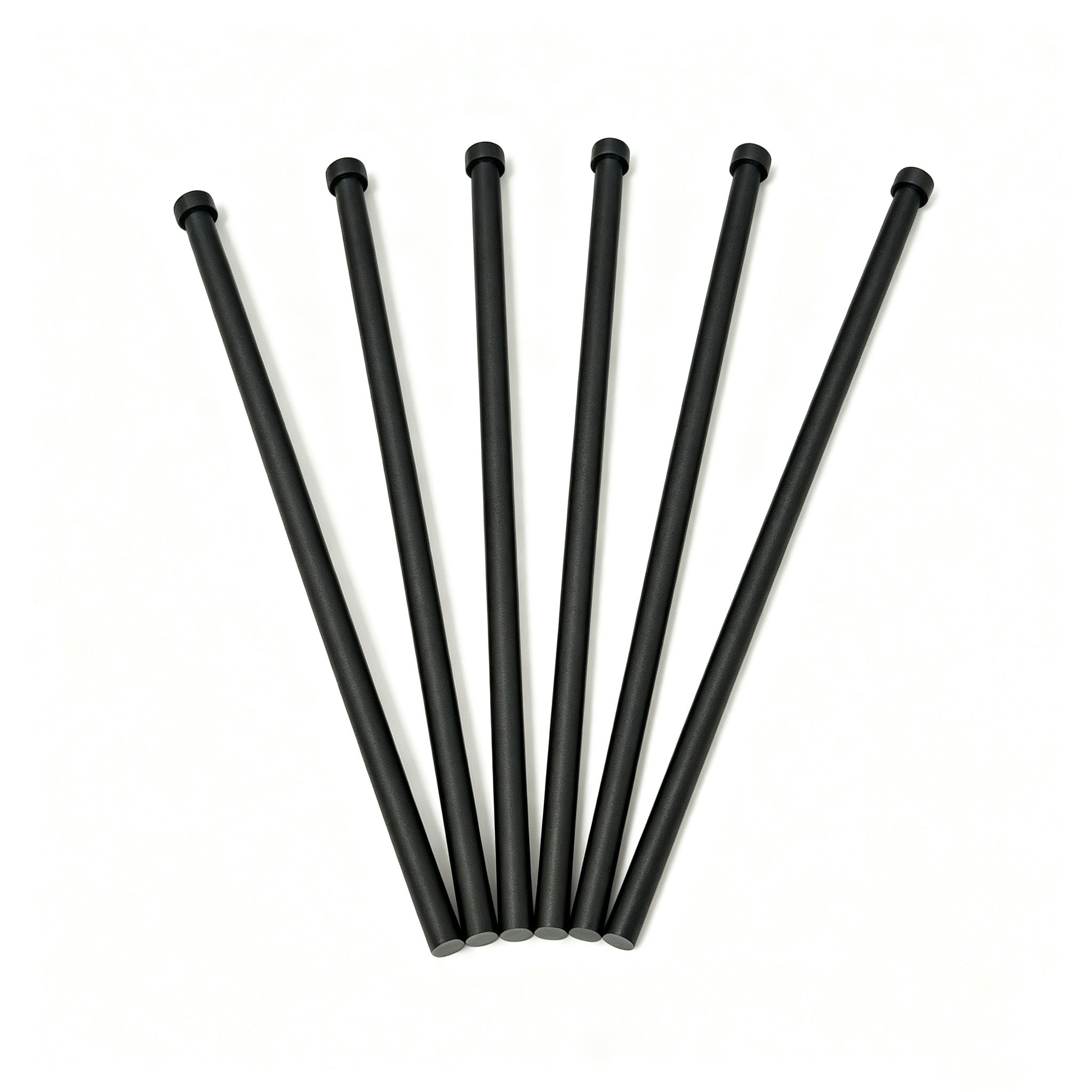 Six uniform length graphite support rod fan layout, standard graphite carrier rod for heat treatment equipment