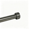 Close-up of graphite support rod integrated head, precision CNC machined graphite shaft limit end