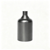 One-piece molded taper neck graphite crucible with central discharge hole, high temperature resistant graphite melting pot for jewelry casting and metal refining