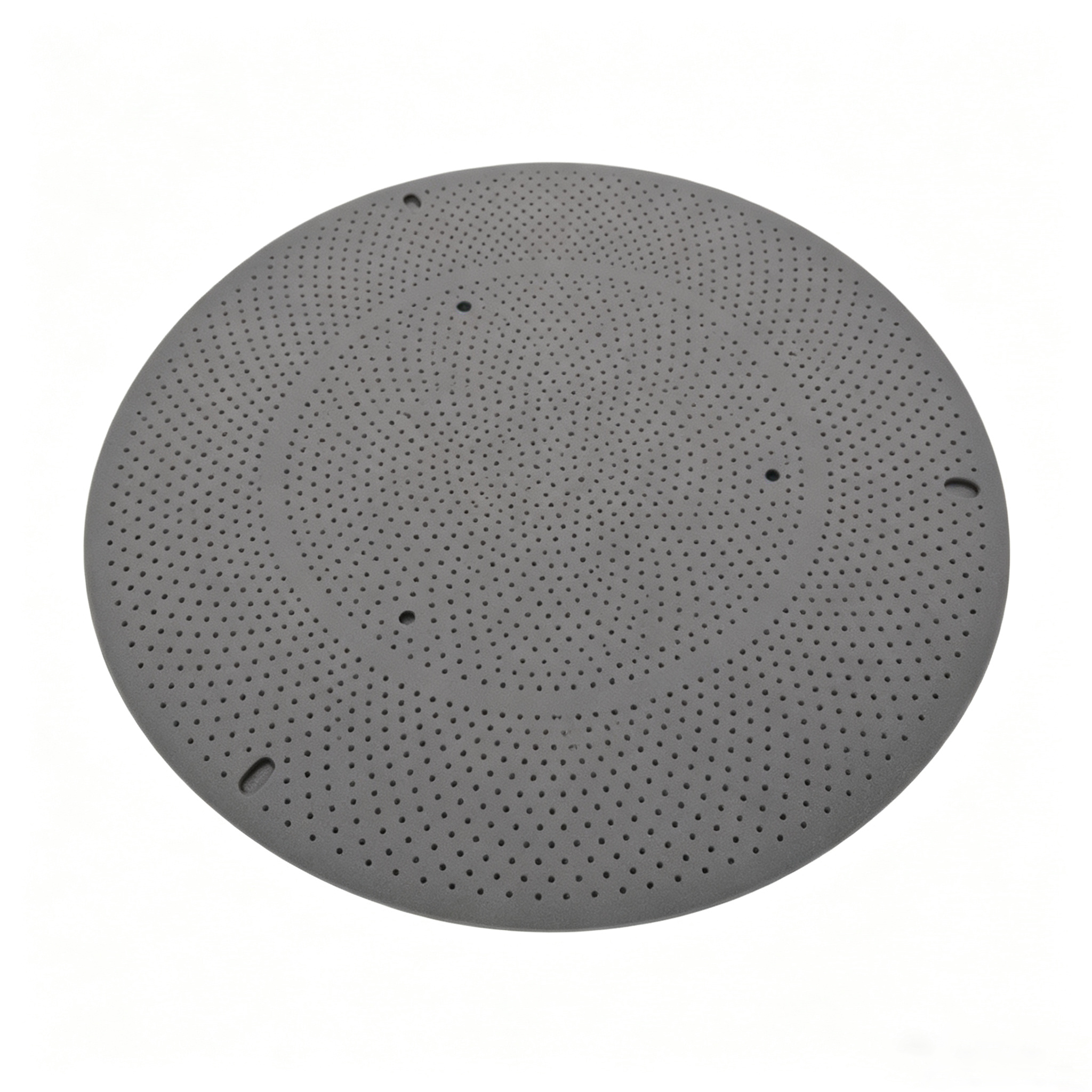 Ultra micro-hole graphite disc with edge slot positioning, high-precision porous carbon filter plate for fine gas distribution and molten metal filtration applications