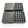 Double specification graphite mold blocks with thick & thin cavities, customizable hole size isostatic graphite blank for different size diamond cutting segments