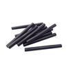 Graphite rod short-cut pieces bulk display, graphite round bar cut processing pieces, custom-length carbon bar blanks, batch supply graphite rod material, length 50-300mm optional