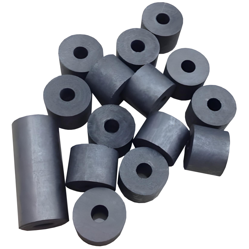 Short graphite tubes and sleeves for optical fiber drawing and high-temperature applications