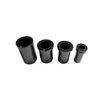 Single ring graphite crucibles arranged by size from 1kg to 10kg capacity for gold silver copper aluminum melting applications