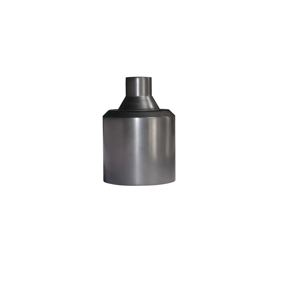 Integrated Taper Neck Graphite Crucible With Center Discharge Hole, High Purity Graphite Melting Pot For Precious Metal Continuous Pouring
