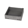 Deep cavity graphite sagger with CNC machined concentric circles on base and four corner grooves for multi-layer stacking in LFP battery sintering process
