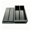 2 cavity graphite ingot mold set with graphite cover plate for precious metal casting