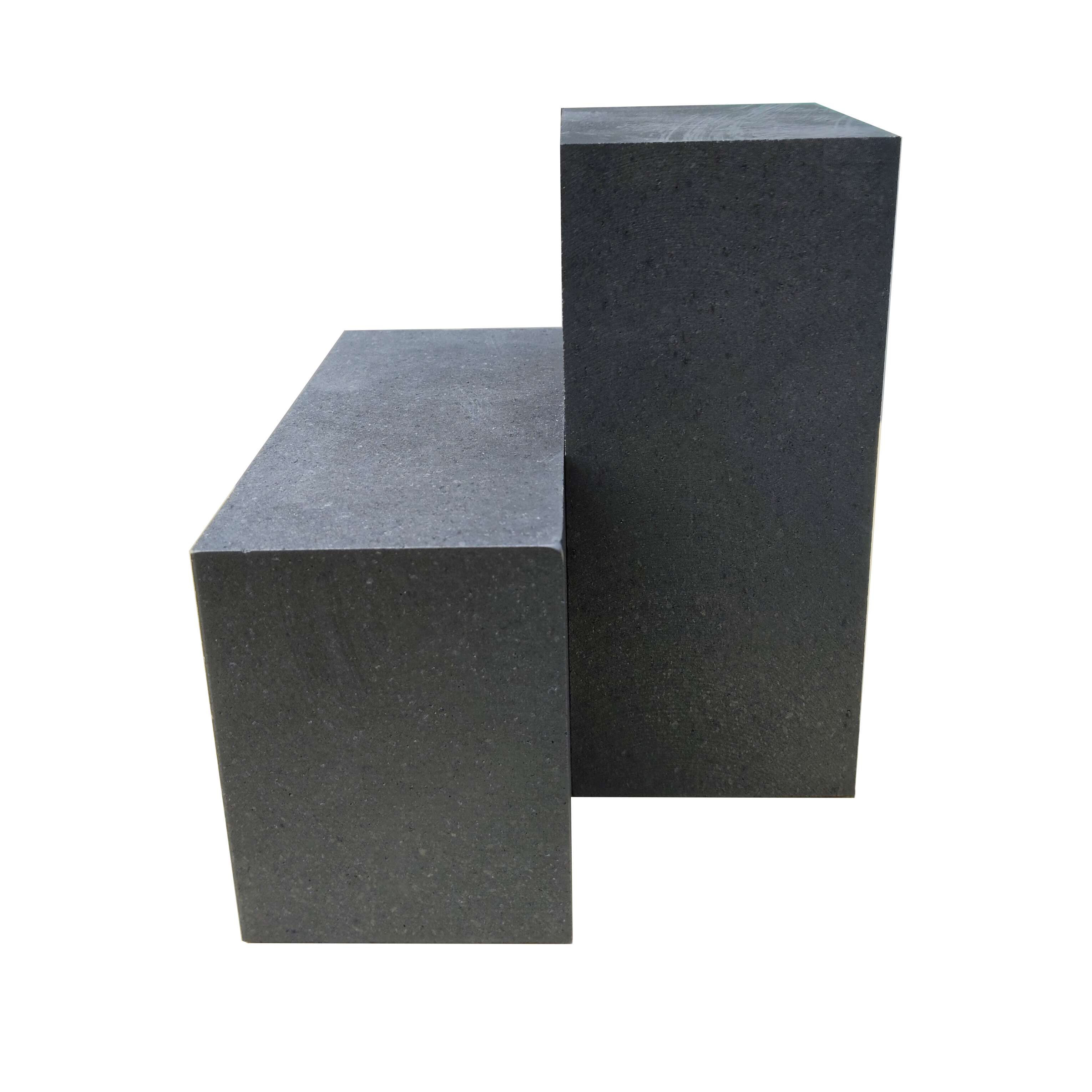 Custom size medium grain graphite blocks ready for CNC machining, vibration molded material with 0.8mm-2.0mm grain size allows precision cutting for various industrial molds