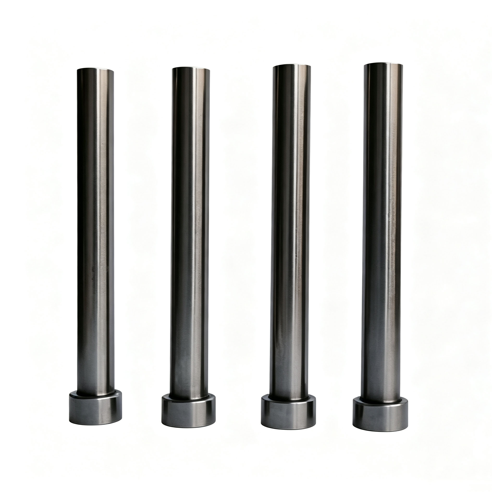 Mirror polished high purity graphite support rod with integrated round head, furnace graphite load-bearing support shaft