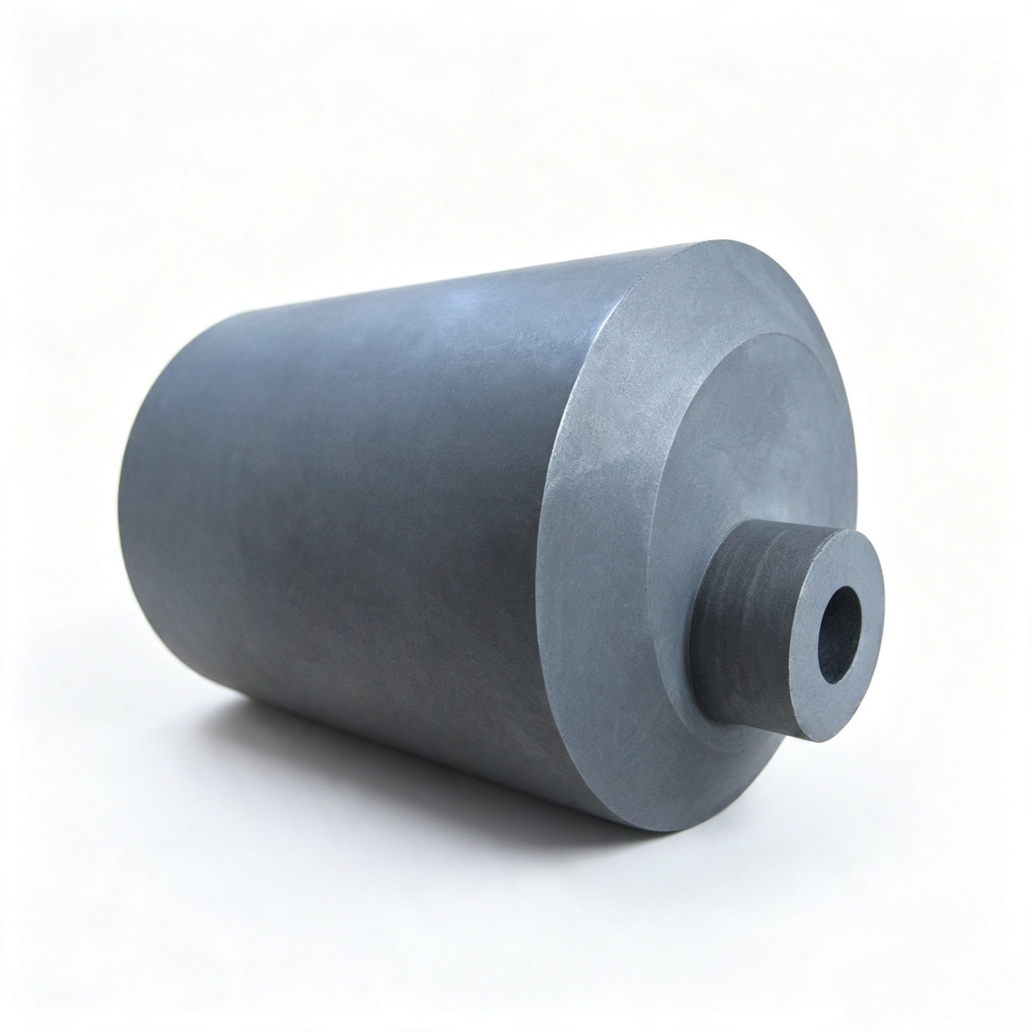 Long Horizontal Custom Graphite Crucible With Integrated Top Hole Column, Shock Thermal Stable For Precious Metal Melting