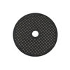 Isostatic graphite perforated disc with dense hole array and central bore, premium carbon sintering plate for tungsten carbide powder metallurgy, thermal shock resistant tray