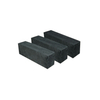 Three medium grain graphite long bars with 2.0mm particle size, vibration molded with density 1.62-1.68g/cm³, suitable for metallurgical crucibles and high temperature furnace components